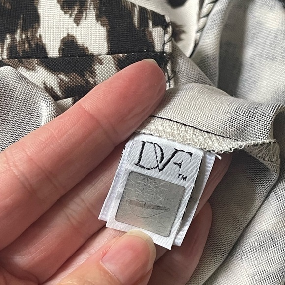 Diane Von Furstenberg DvF New Julian Cream Black Leopard Print Wrap Dress Sz 2 - Picture 4 of 12